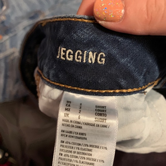 AEO “super super stretch” jegging - W’s 2 short - Picture 6 of 6